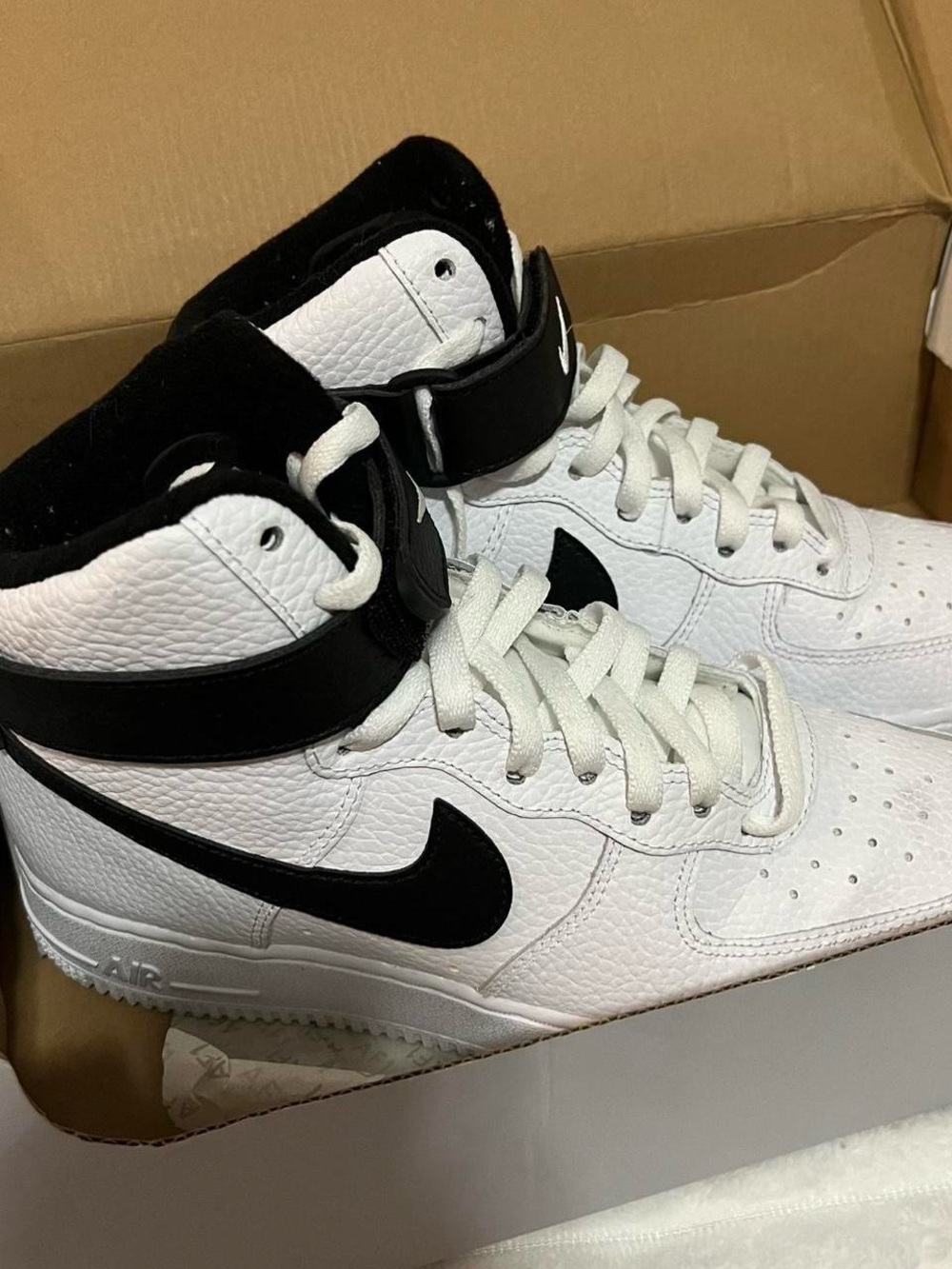 Nike Air Force 1 High '07 White and Black Sneakers